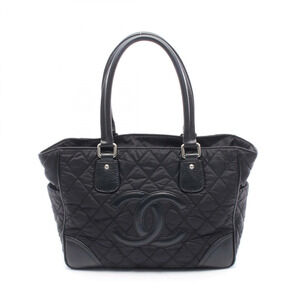 Chanel Paris York Tote Bag Leather Black